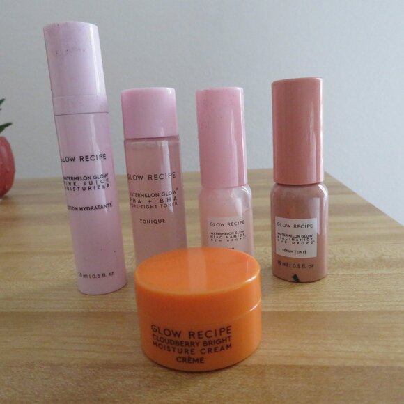 GLOW RECIPE - Set of 5 Mini/Deluxe Sample Sized Products - NWOT - Picture 3 of 8